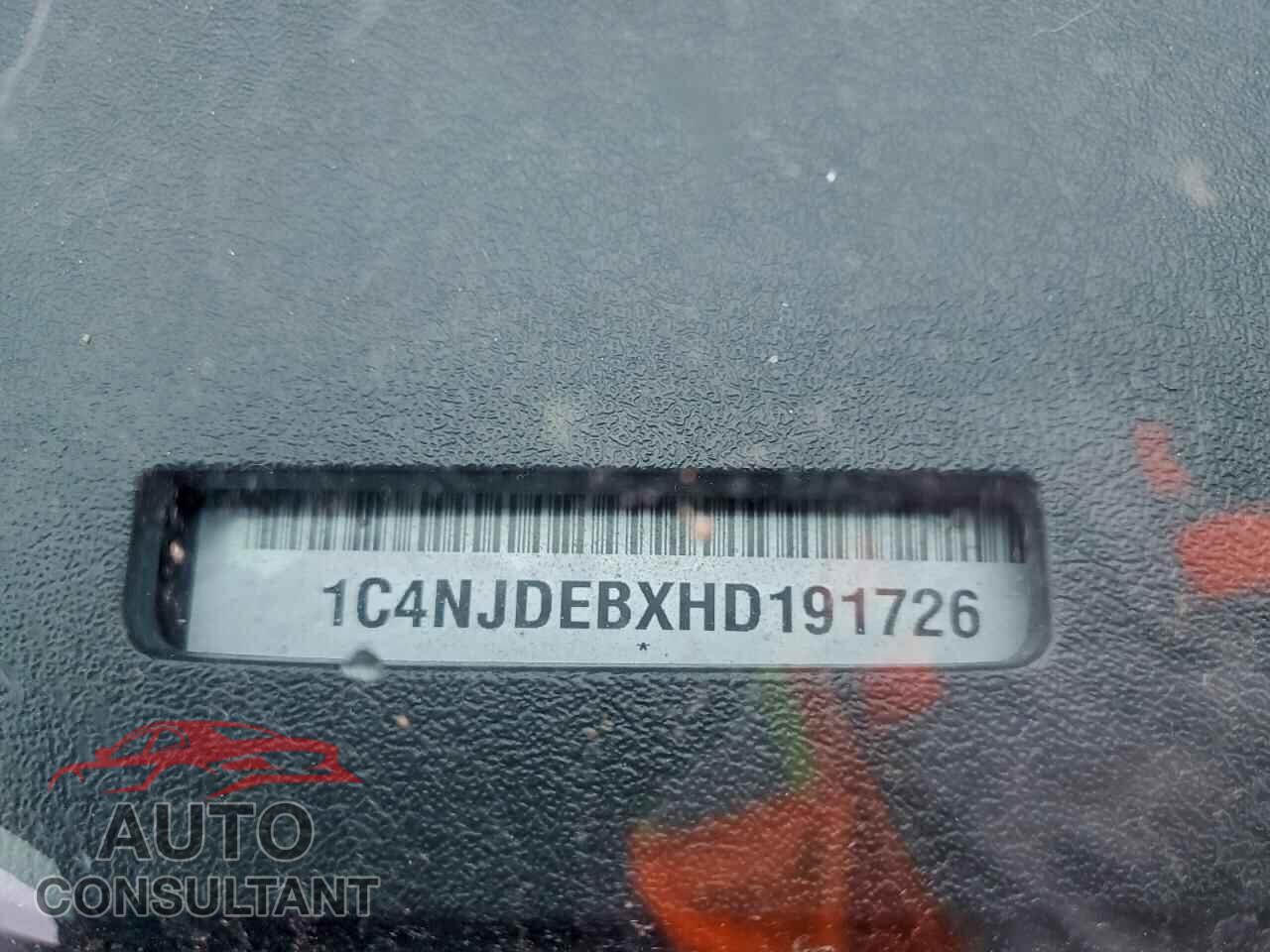JEEP COMPASS 2017 - 1C4NJDEBXHD191726