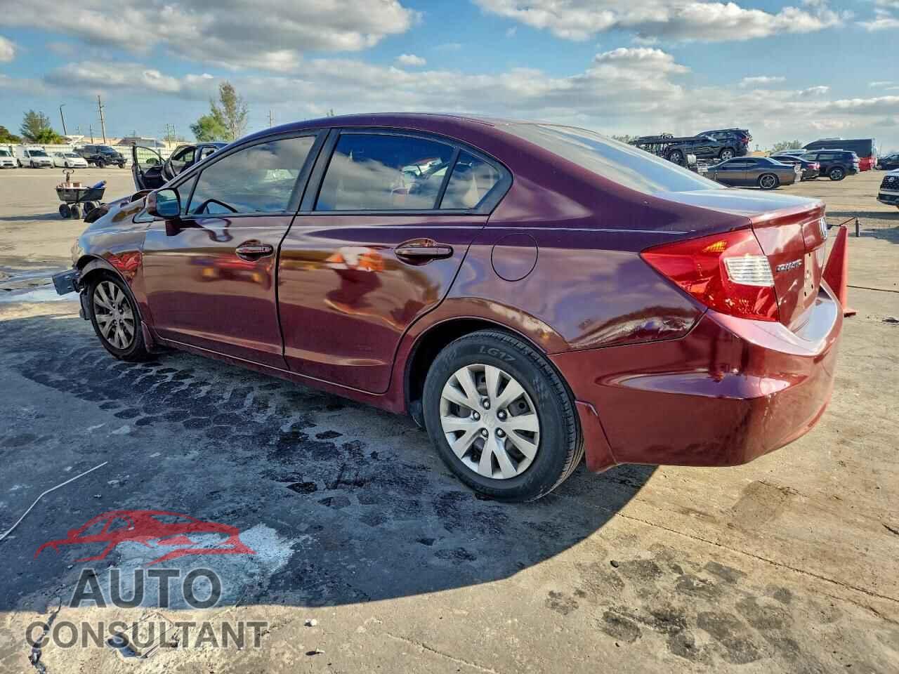 HONDA CIVIC 2012 - 2HGFB2F52CH507776