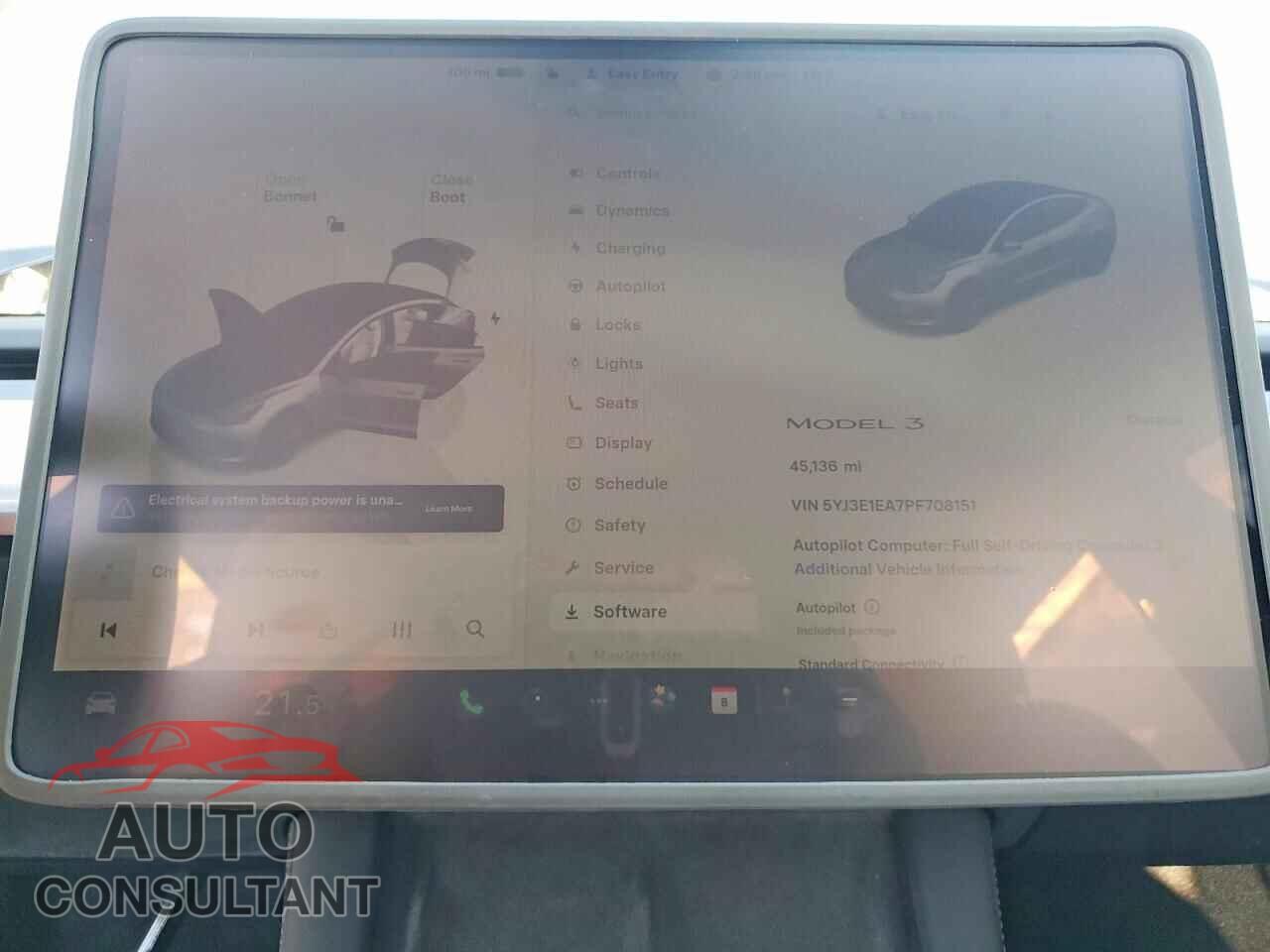 TESLA MODEL 3 2023 - 5YJ3E1EA7PF708151