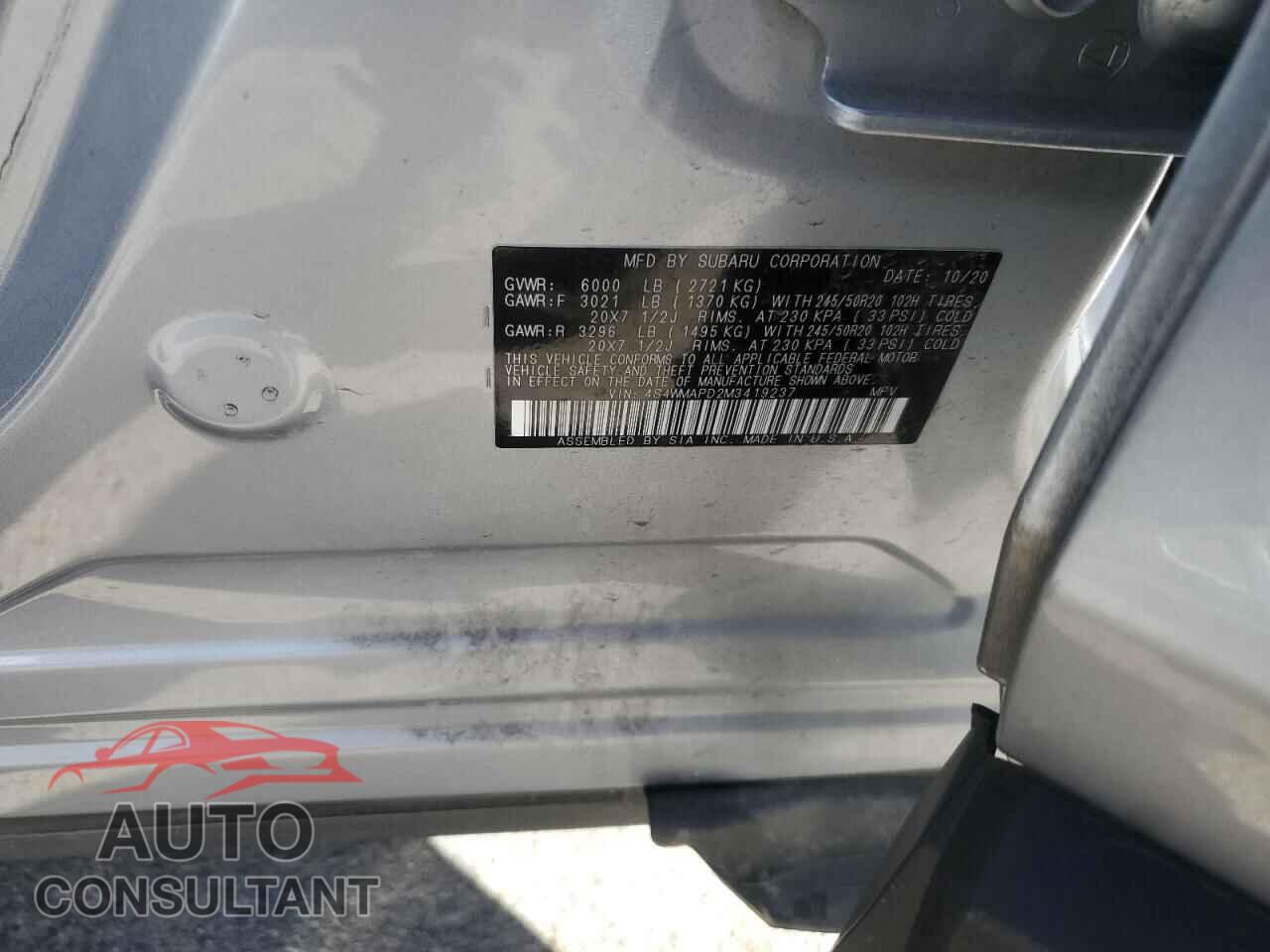 SUBARU ASCENT 2021 - 4S4WMAPD2M3419237