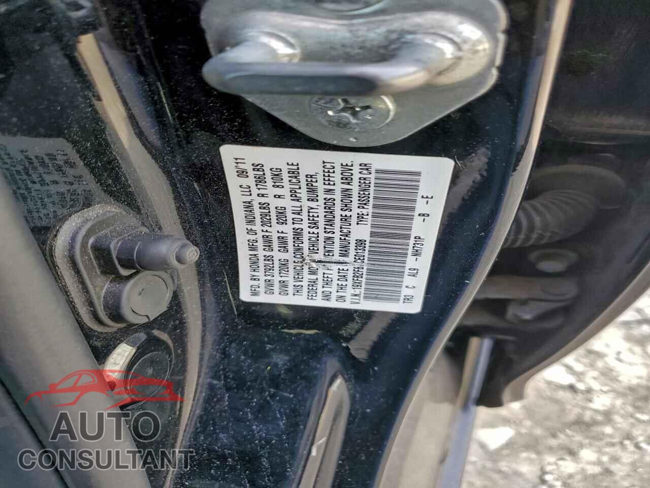 HONDA CIVIC 2012 - 19XFB2F87CE013398