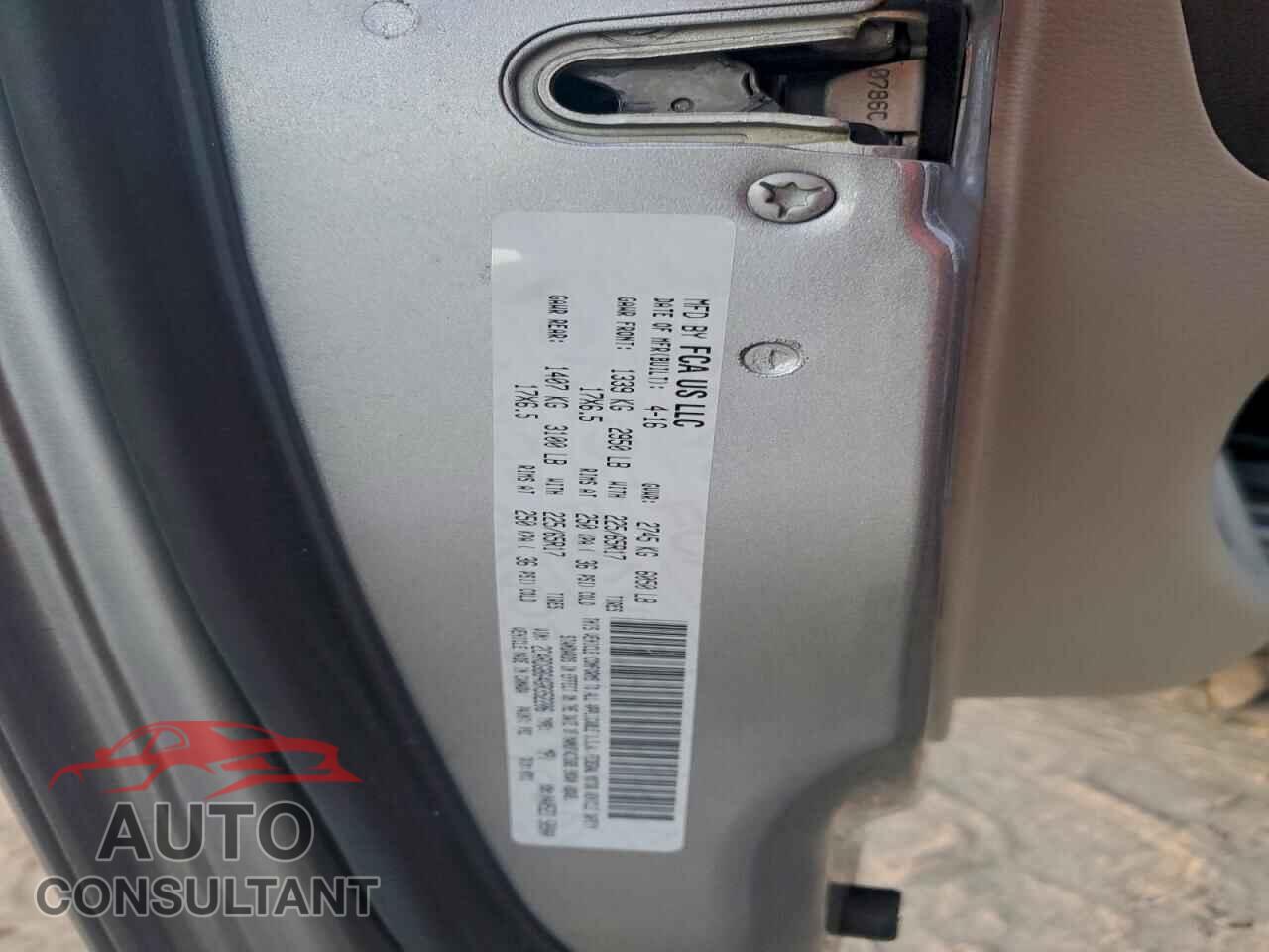 DODGE CARAVAN 2016 - 2C4RDGBG4GR352206
