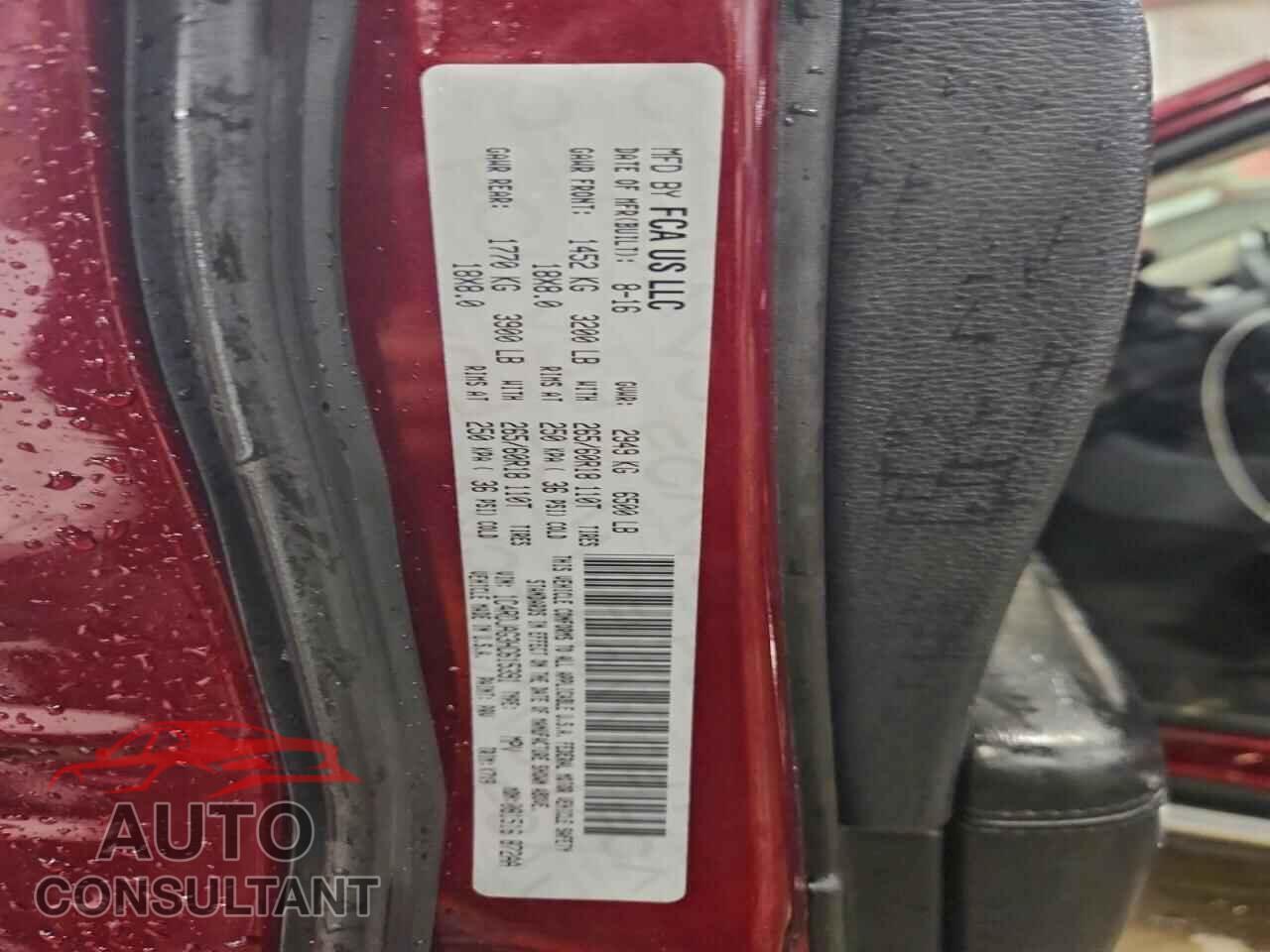DODGE DURANGO 2017 - 1C4RDJAG3HC615391