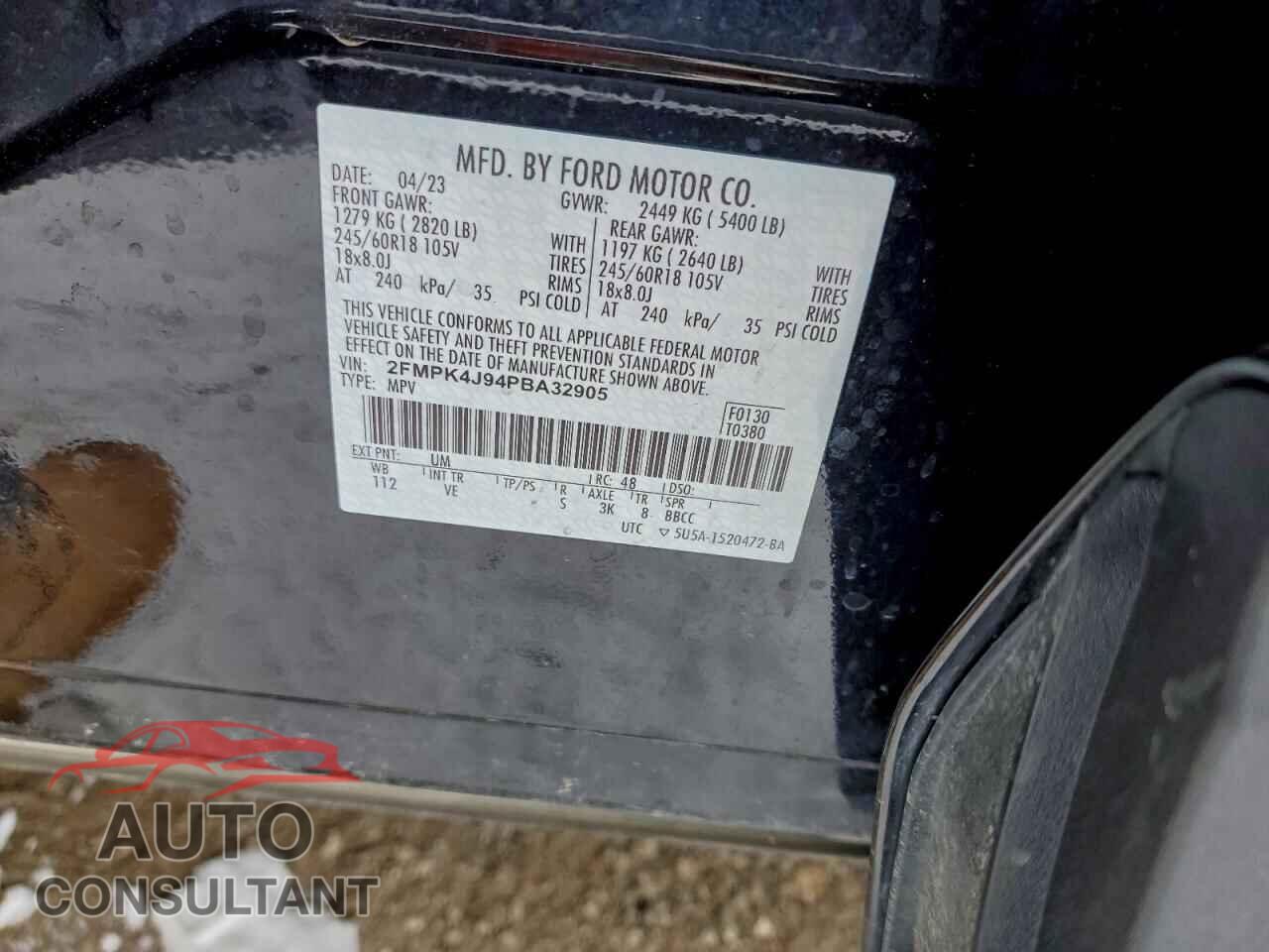 FORD EDGE 2023 - 2FMPK4J94PBA32905