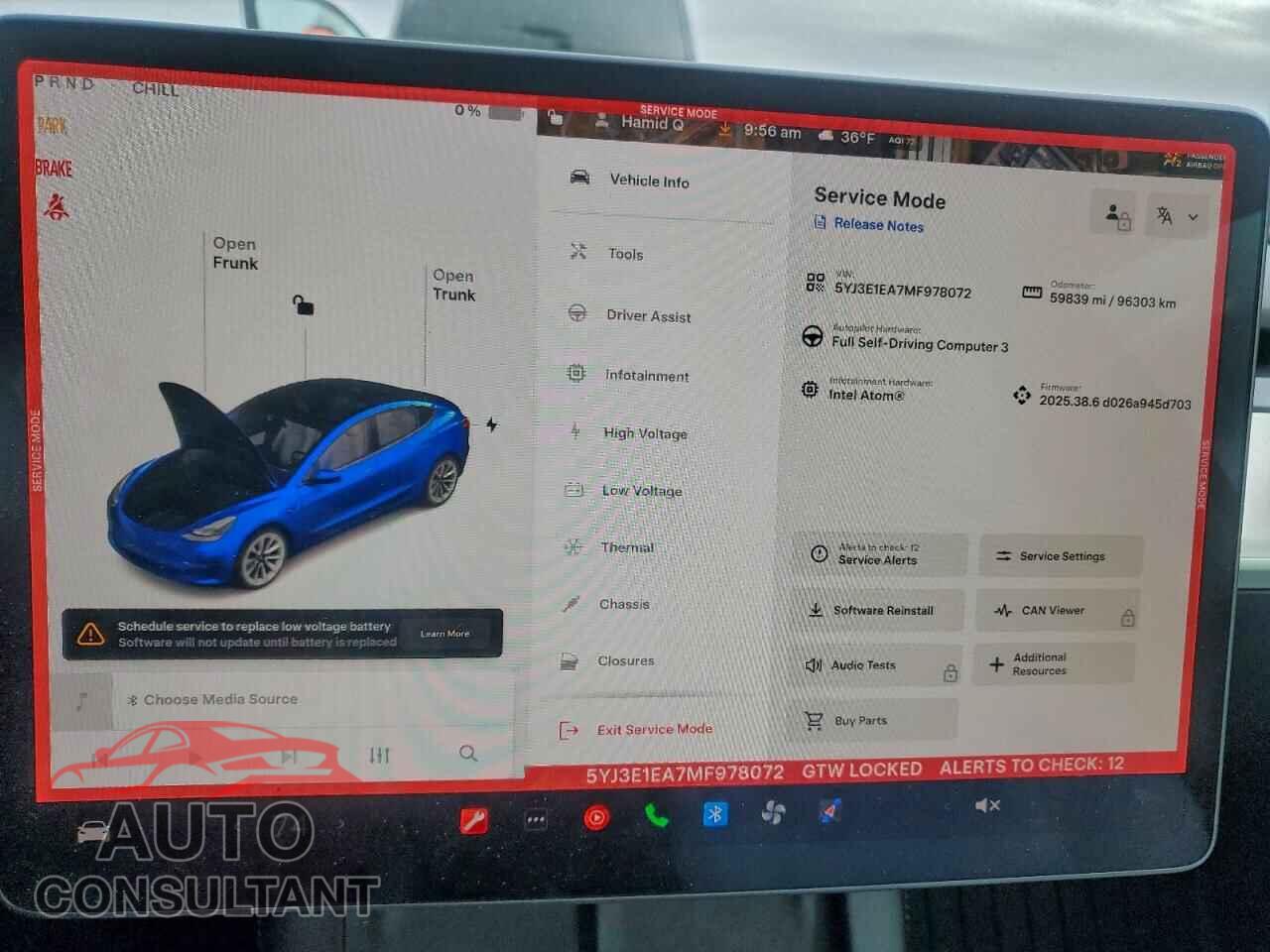 TESLA MODEL 3 2021 - 5YJ3E1EA7MF978072