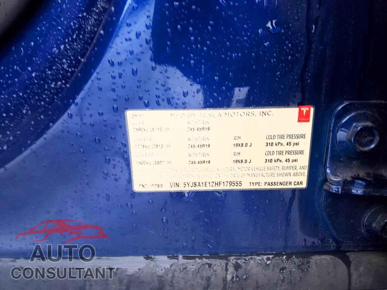 TESLA MODEL S 2017 - 5YJSA1E12HF179555