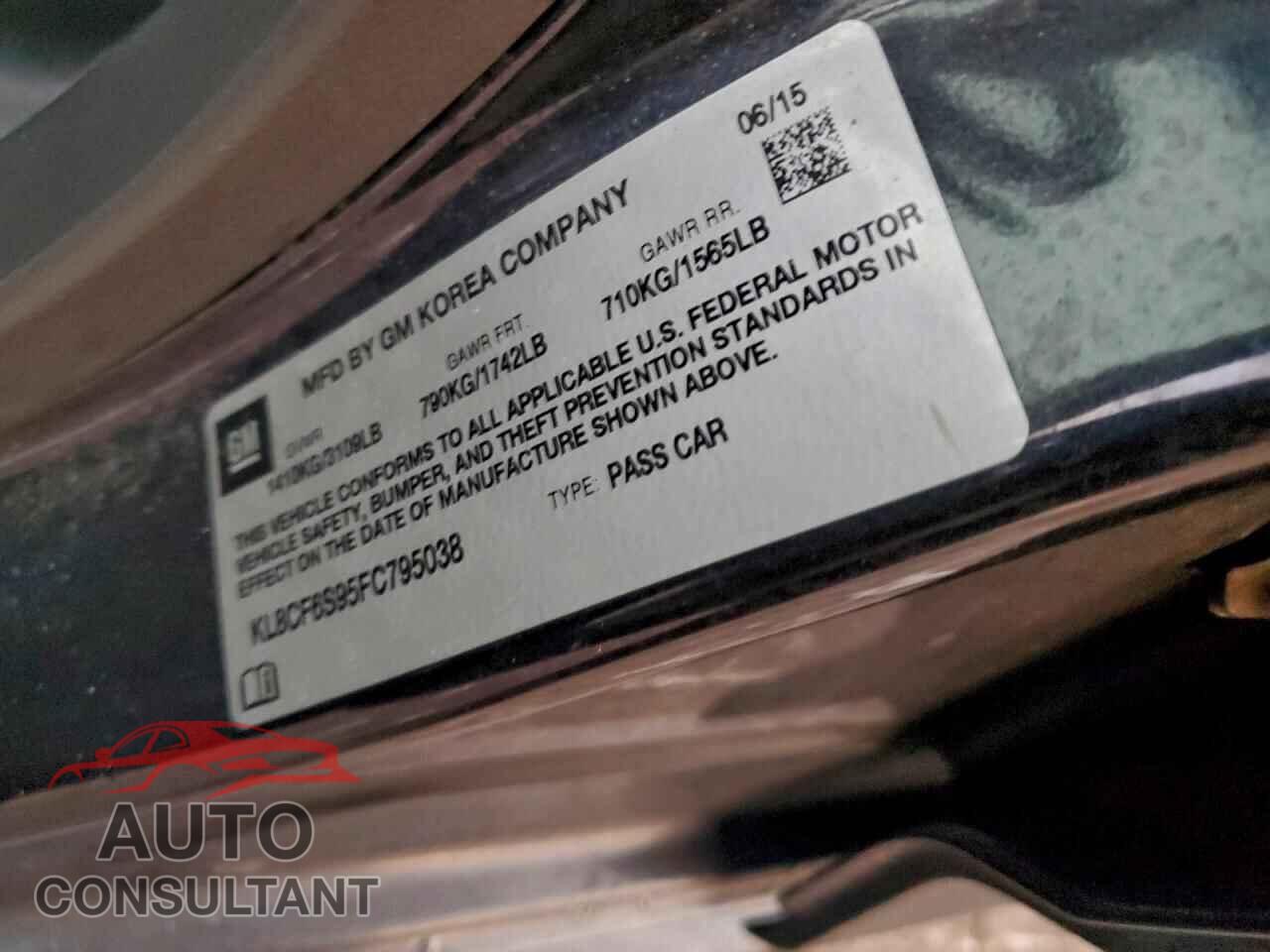 CHEVROLET SPARK 2015 - KL8CF6S95FC795038