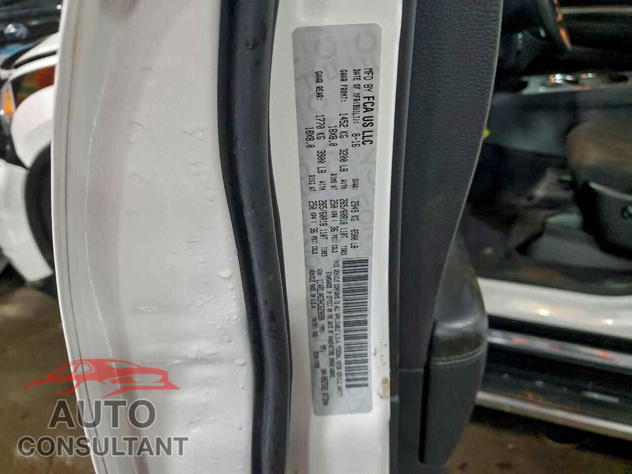 DODGE DURANGO 2017 - 1C4RDJAG3HC629890
