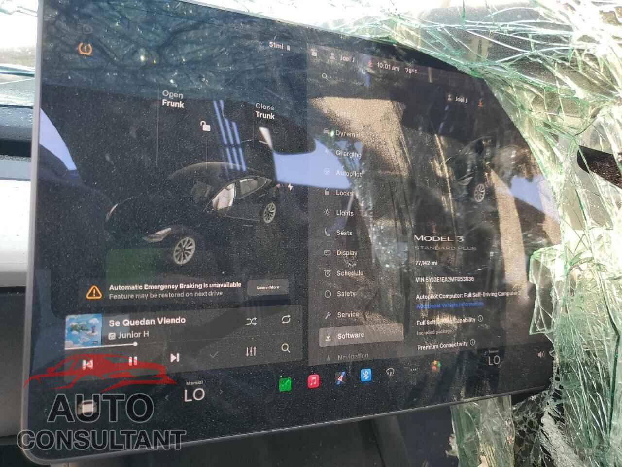 TESLA MODEL 3 2021 - 5YJ3E1EA2MF853836
