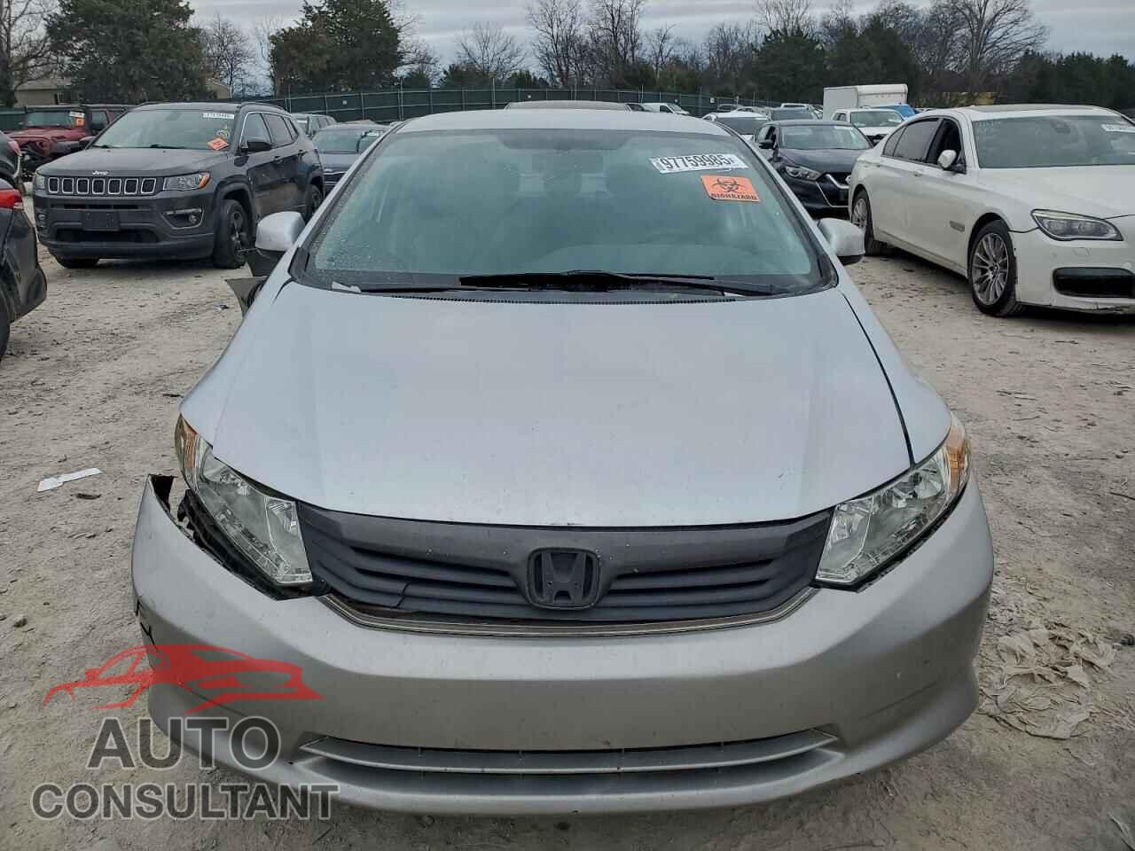HONDA CIVIC 2012 - 19XFB2F53CE067500