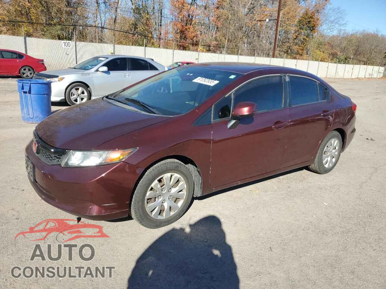 HONDA CIVIC 2012 - 19XFB2F52CE360952