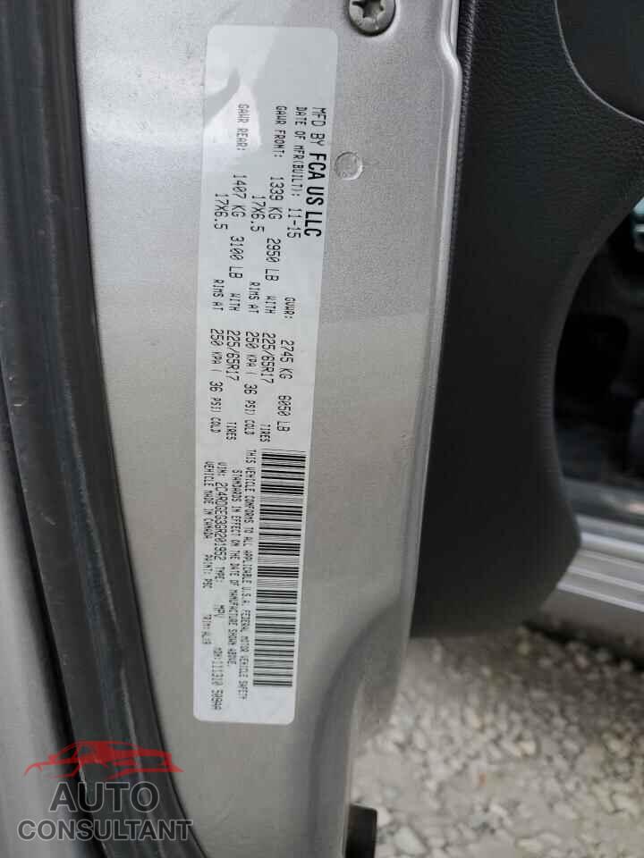 DODGE CARAVAN 2016 - 2C4RDGEG3GR201952