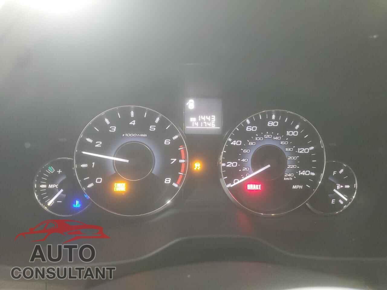 SUBARU OUTBACK 2012 - 4S4BRBBC7C1209537