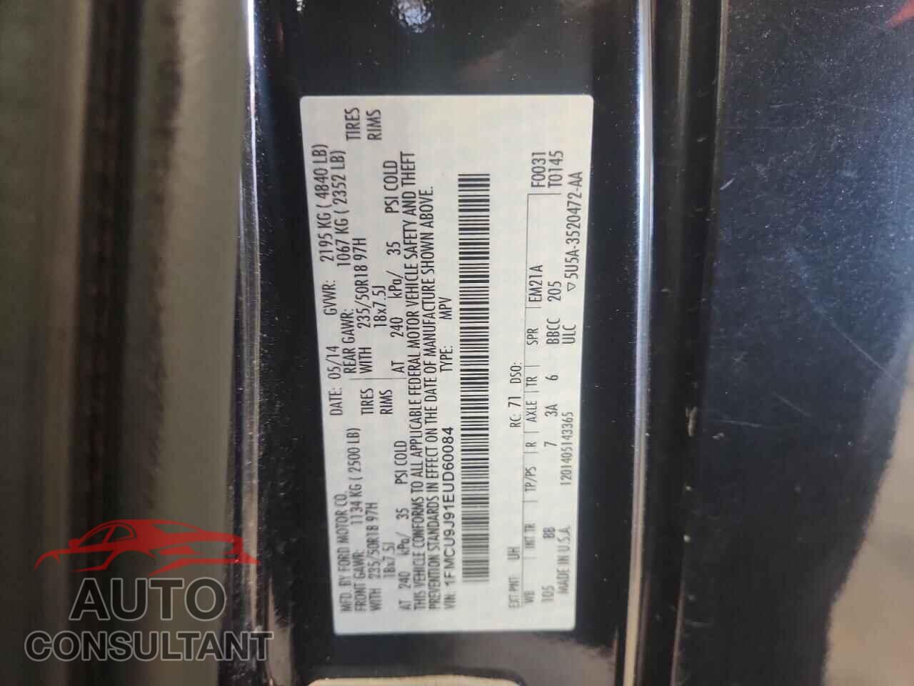 FORD ESCAPE 2014 - 1FMCU9J91EUD60084