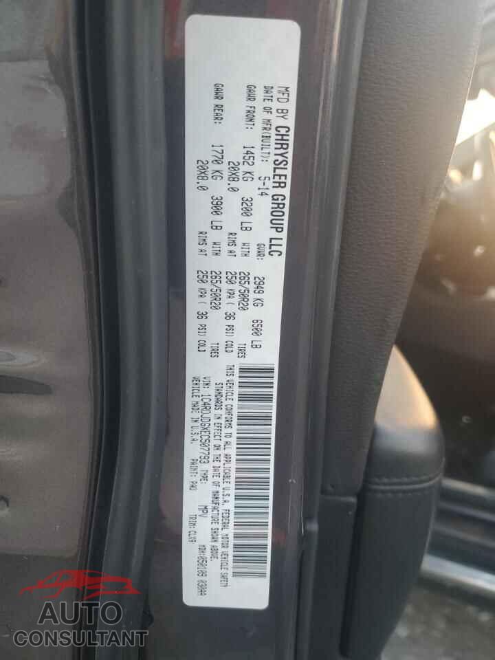 DODGE DURANGO 2014 - 1C4RDJDGXEC507793