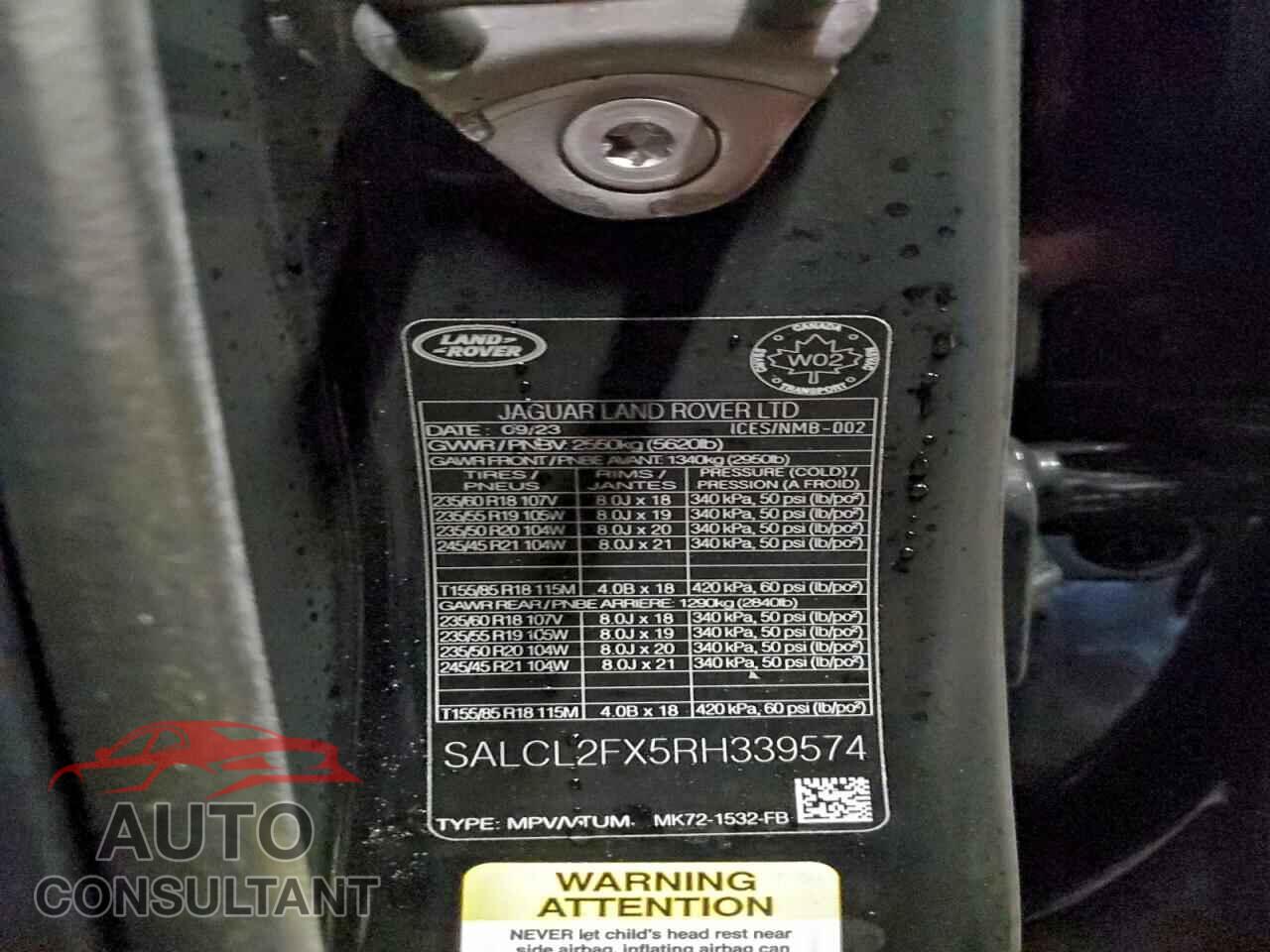 LAND ROVER DISCOVERY 2024 - SALCL2FX5RH339574