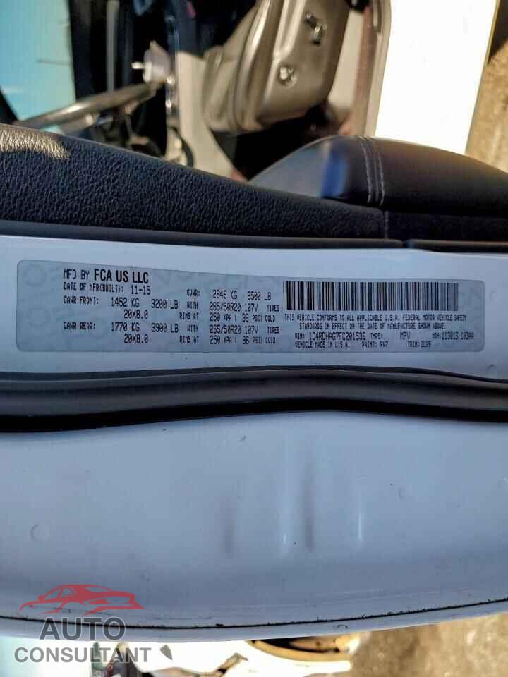 DODGE DURANGO 2015 - 1C4RDHAG7FC201536