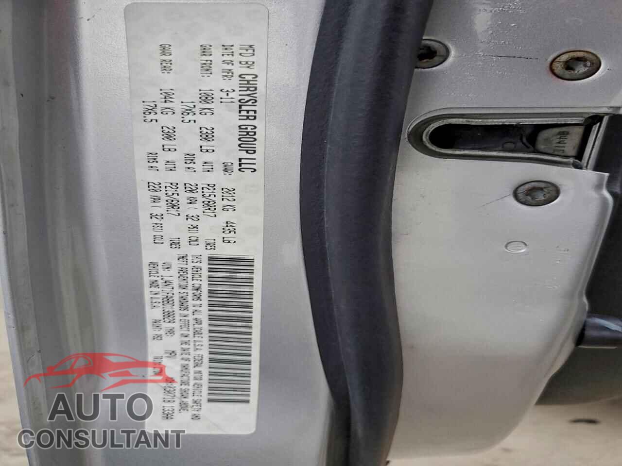 JEEP COMPASS 2011 - 1J4NT1FA8BD138829