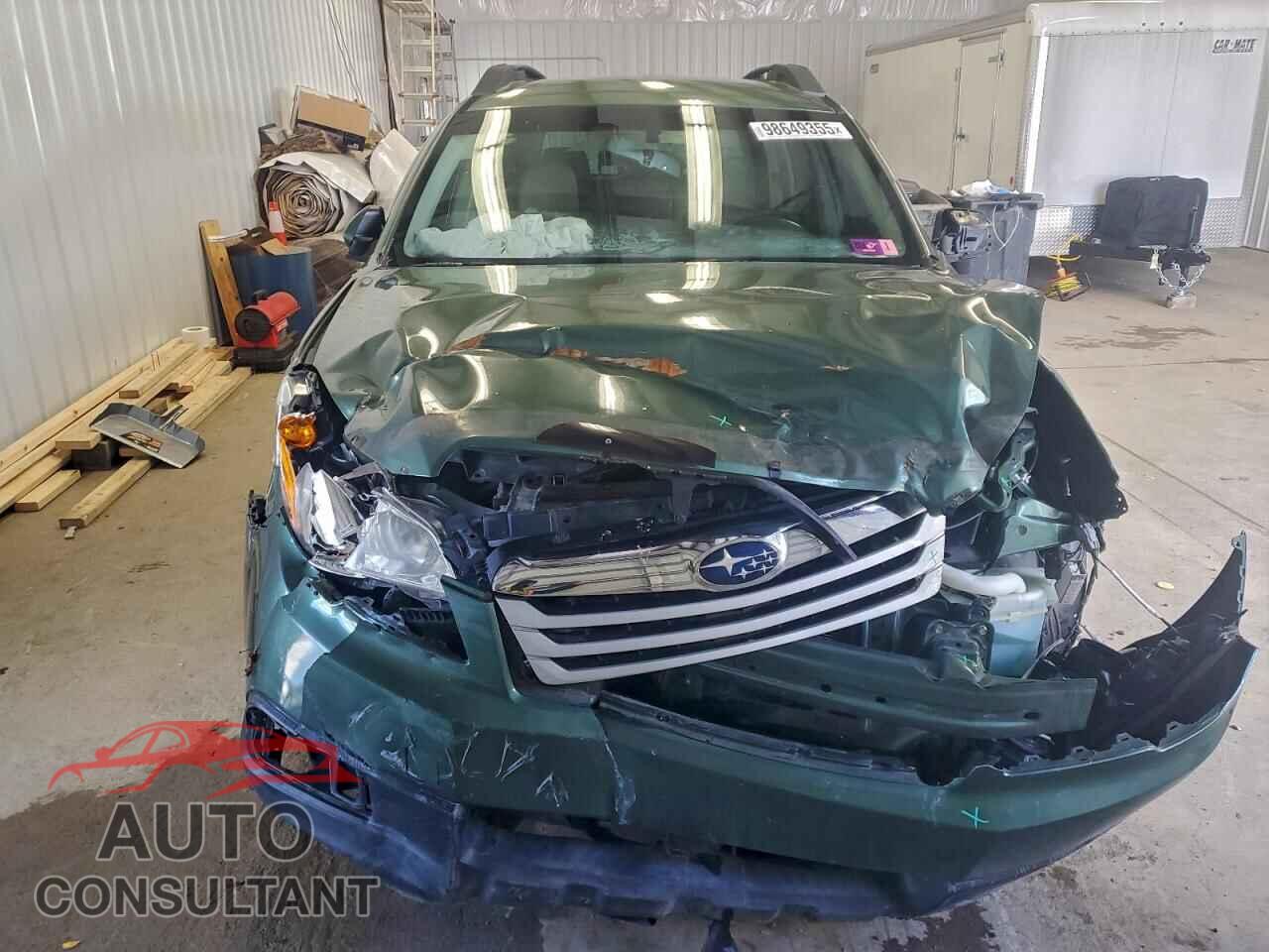 SUBARU OUTBACK 2011 - 4S4BRBBC3B3333386