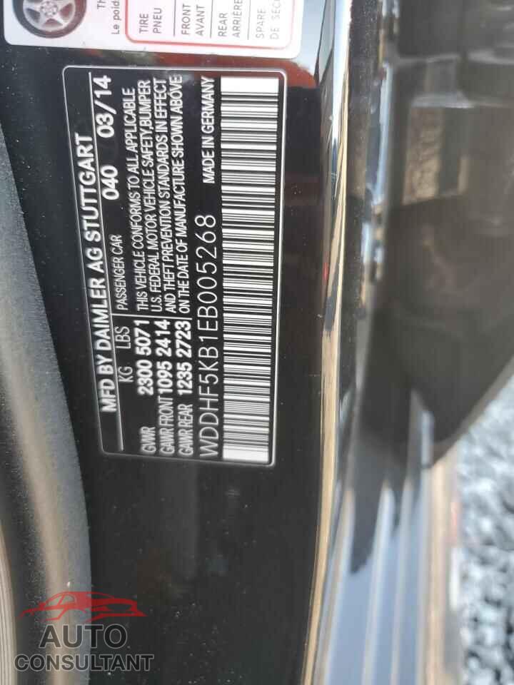 MERCEDES-BENZ E-CLASS 2014 - WDDHF5KB1EB005268