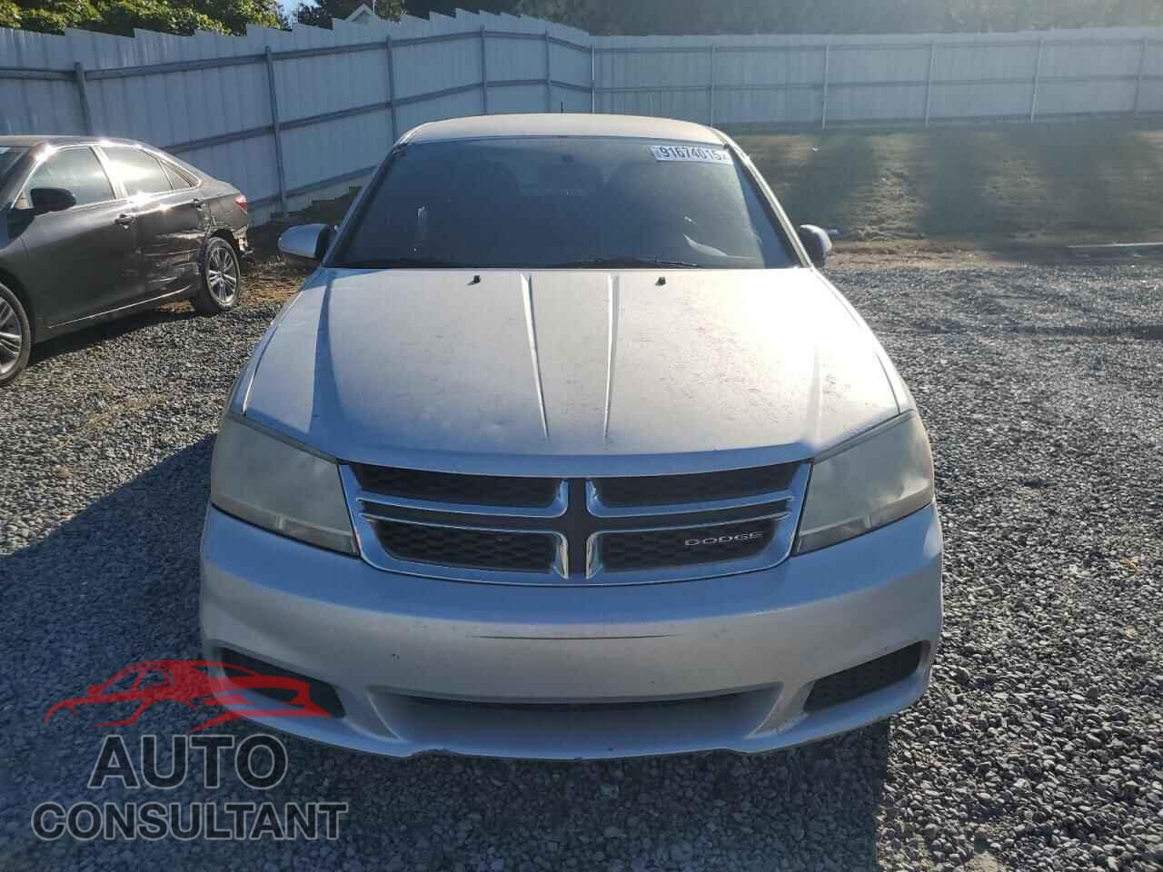 DODGE AVENGER 2012 - 1C3CDZCB5CN160163