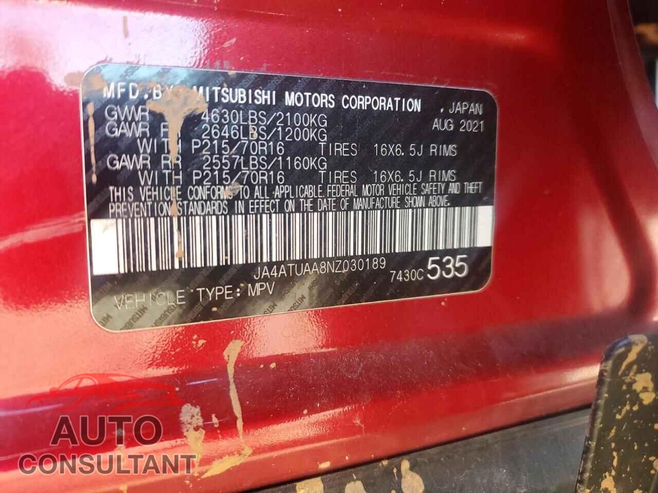 MITSUBISHI ECLIPSE 2022 - JA4ATUAA8NZ030189