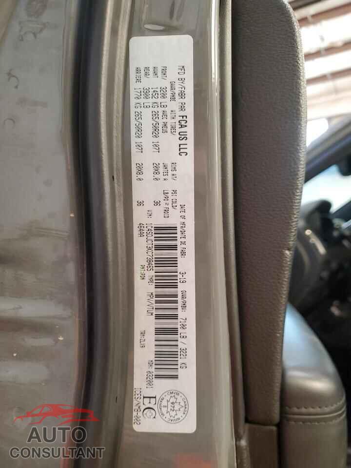 DODGE DURANGO 2019 - 1C4SDJCT3KC738465