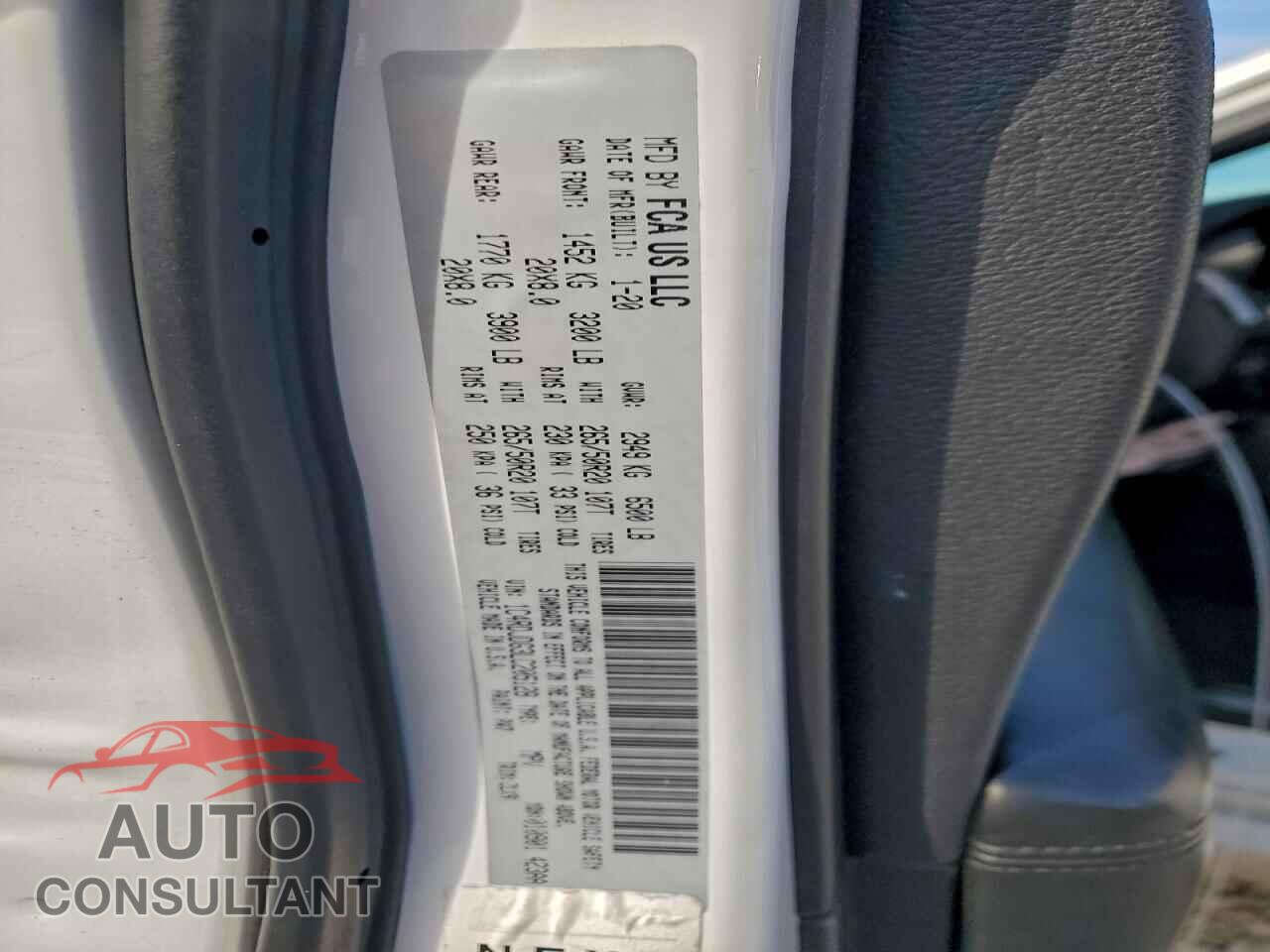 DODGE DURANGO 2020 - 1C4RDJDG3LC205128