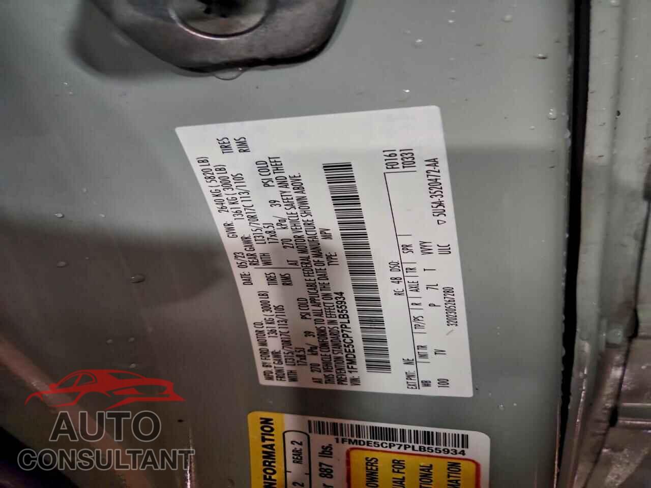 FORD BRONCO 2023 - 1FMDE5CP7PLB55934