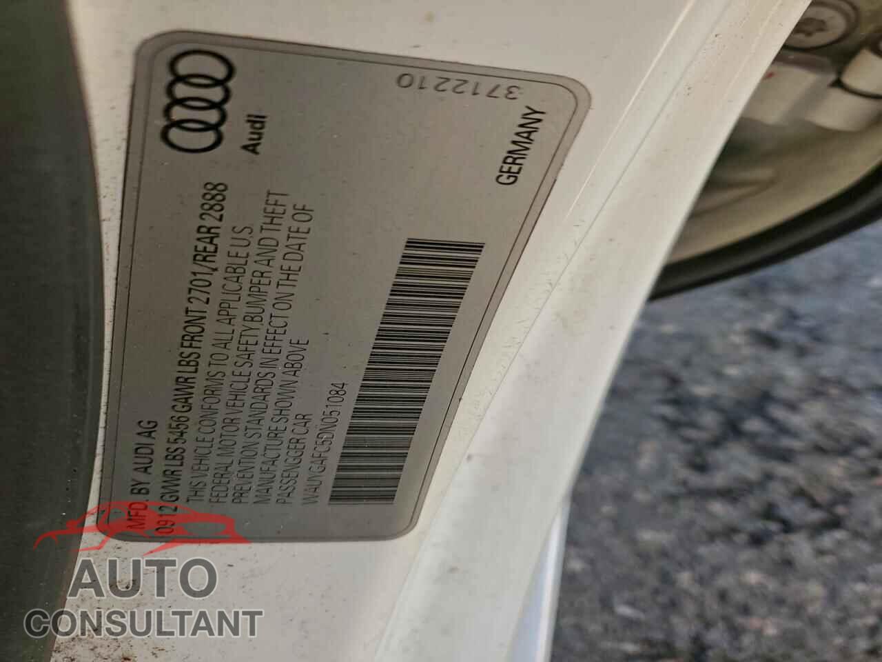 AUDI A7 2013 - WAUYGAFC5DN051084