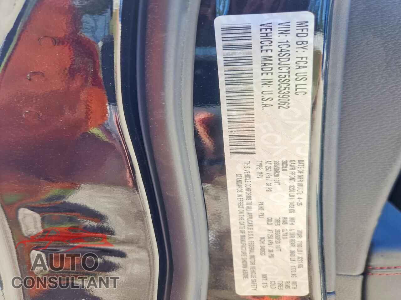 DODGE DURANGO 2025 - 1C4SDJCT5SC539062