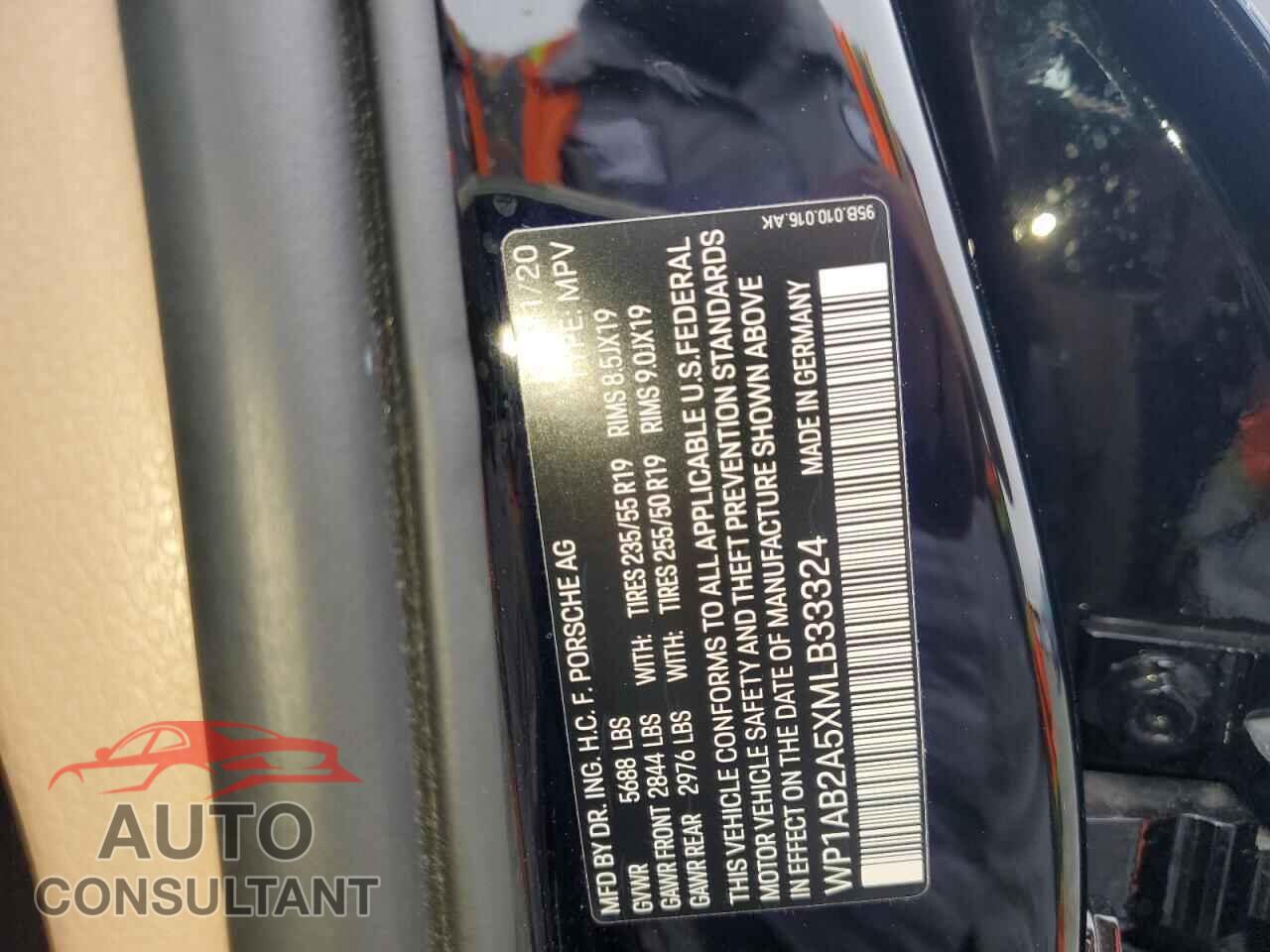 PORSCHE MACAN 2021 - WP1AB2A5XMLB33324