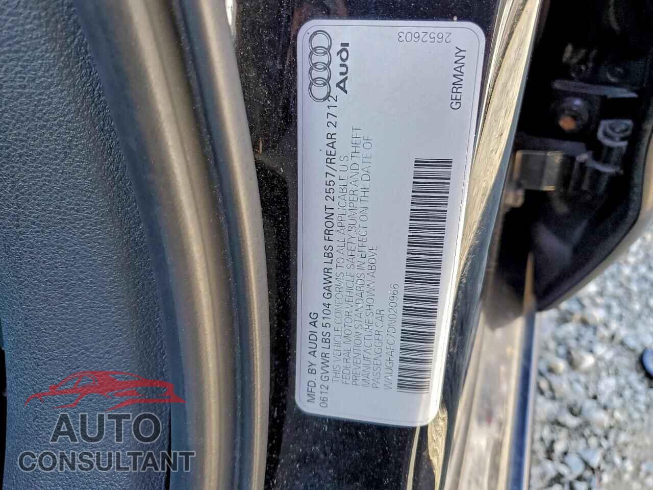 AUDI A6 2013 - WAUGFAFC7DN020966
