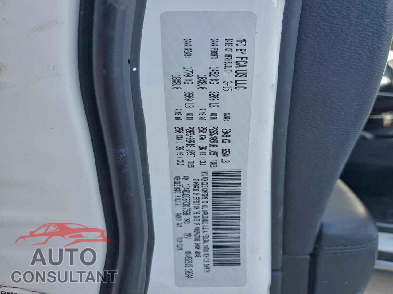 DODGE DURANGO 2015 - 1C4RDJDG6FC817568