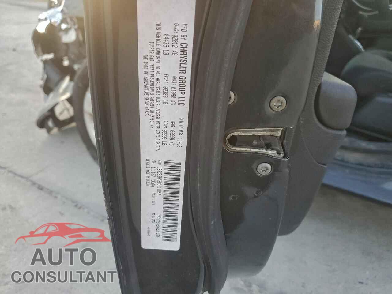 DODGE CALIBER 2011 - 1B3CB3HA2BD110857