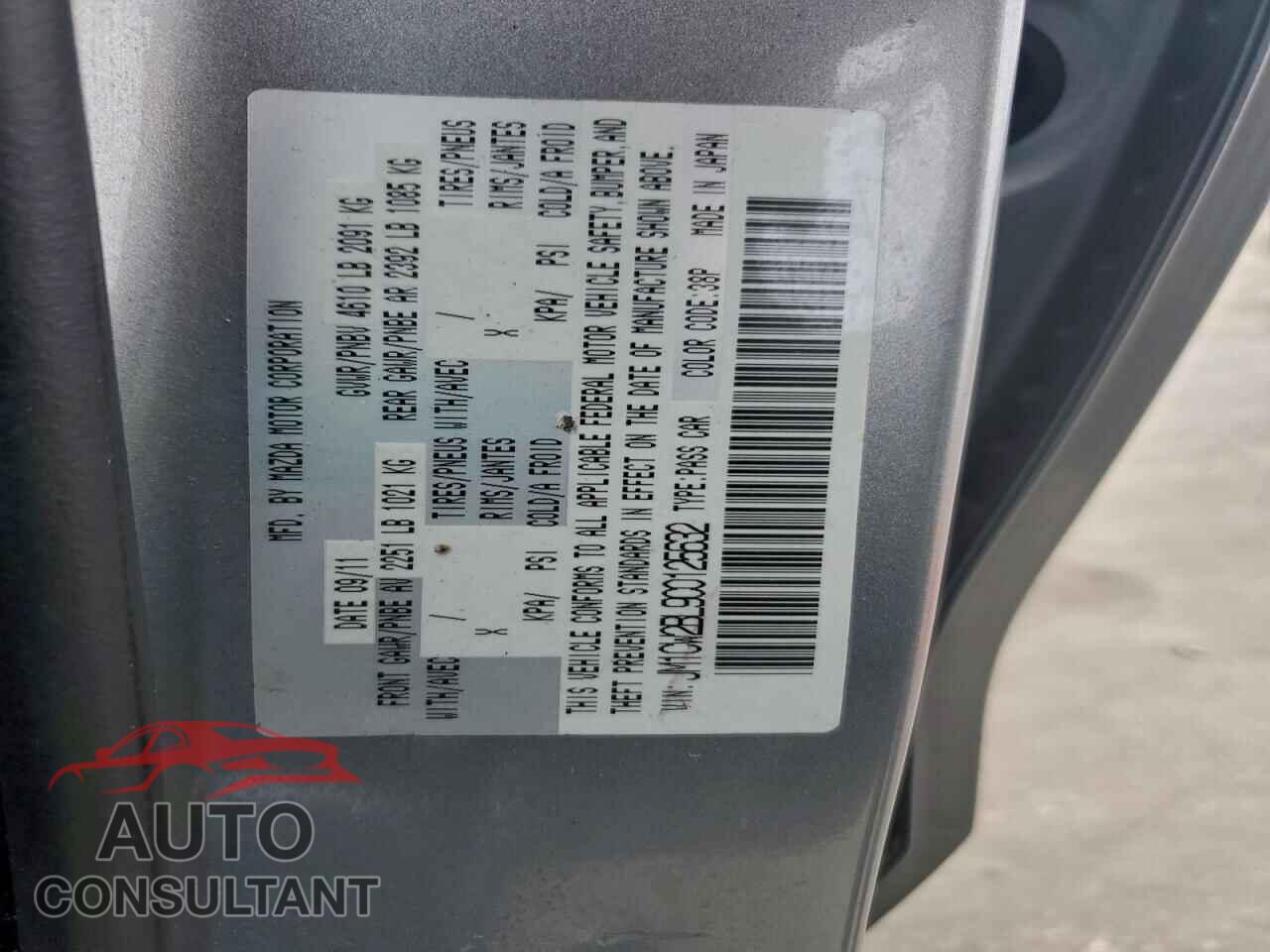 MAZDA 5 2012 - JM1CW2BL9C0125632
