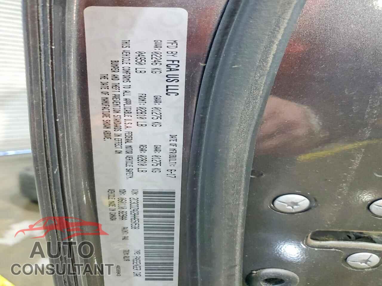 DODGE CHALLENGER 2017 - 2C3CDZAG9HH650538