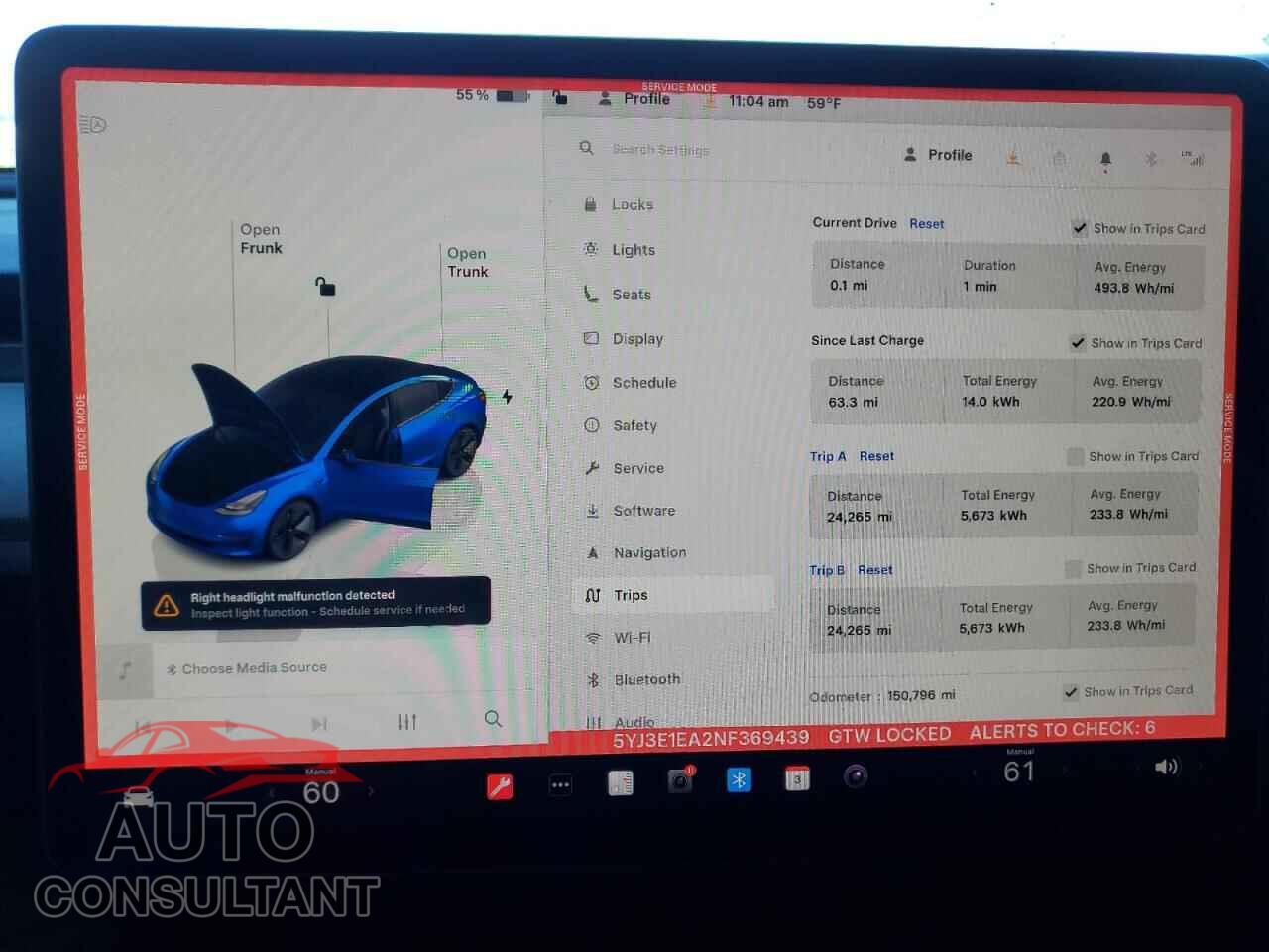 TESLA MODEL 3 2022 - 5YJ3E1EA2NF369439