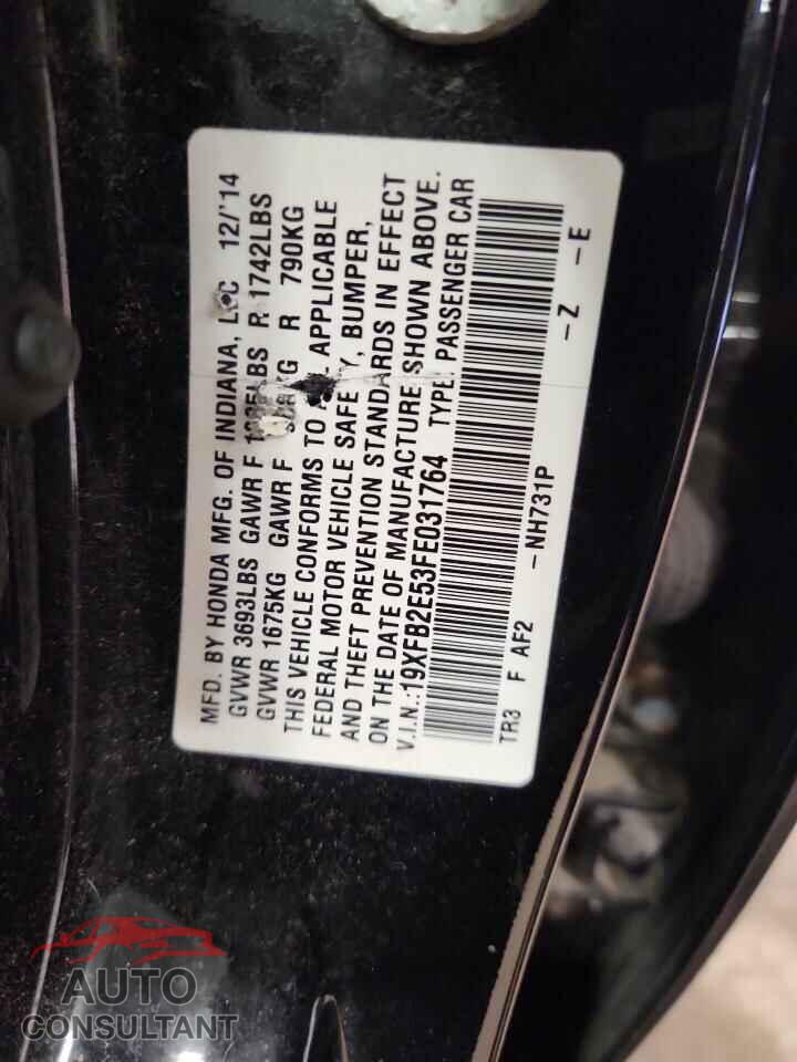 HONDA CIVIC 2015 - 19XFB2E53FE031764