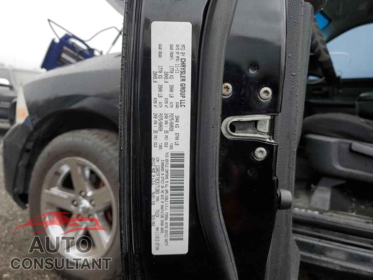 DODGE RAM 1500 2012 - 1C6RD7FT9CS171383