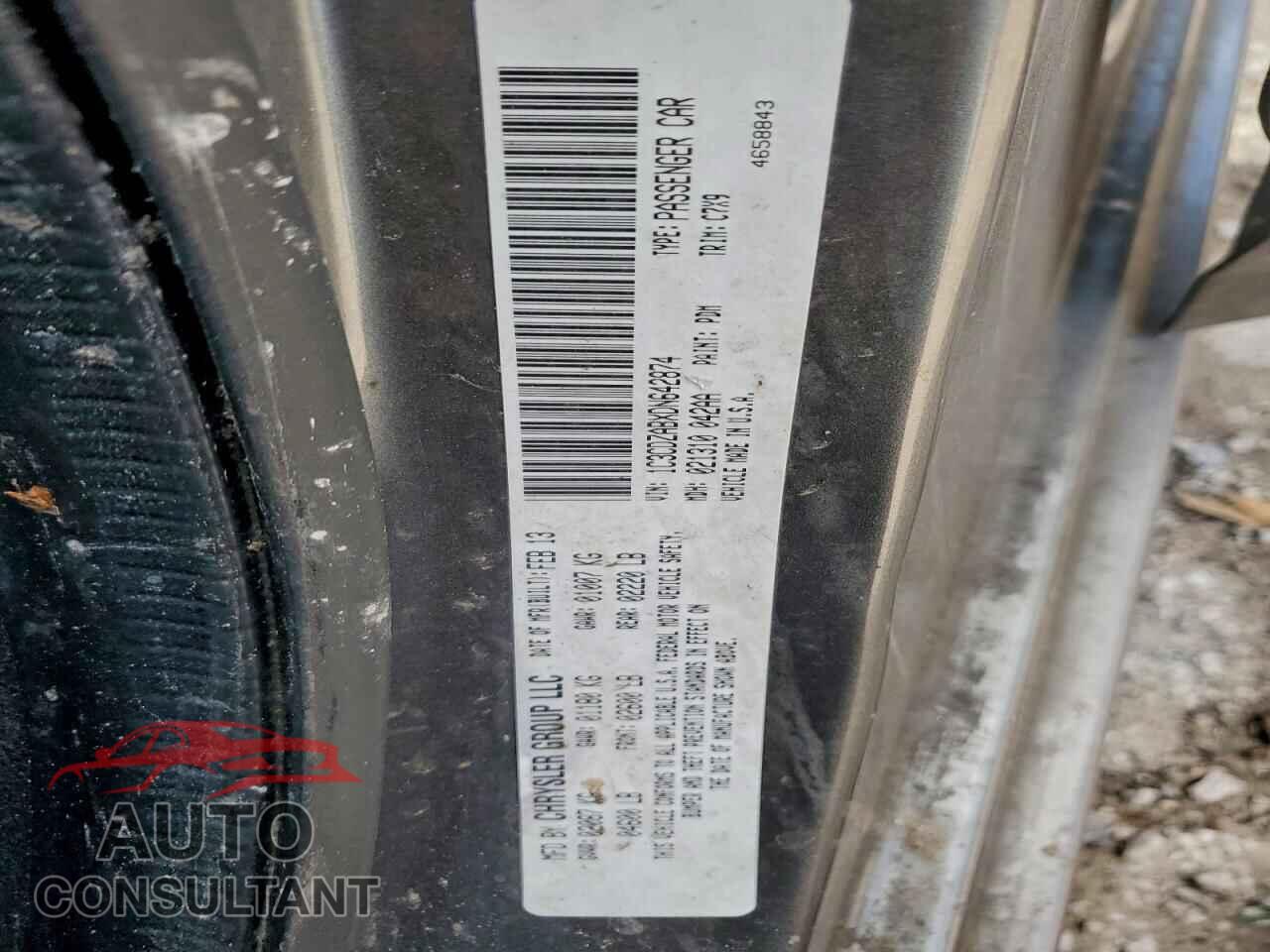 DODGE AVENGER 2013 - 1C3CDZABXDN642874