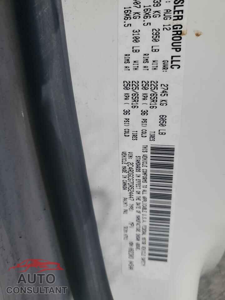 DODGE CARAVAN 2013 - 2C4RDGCG7DR524447