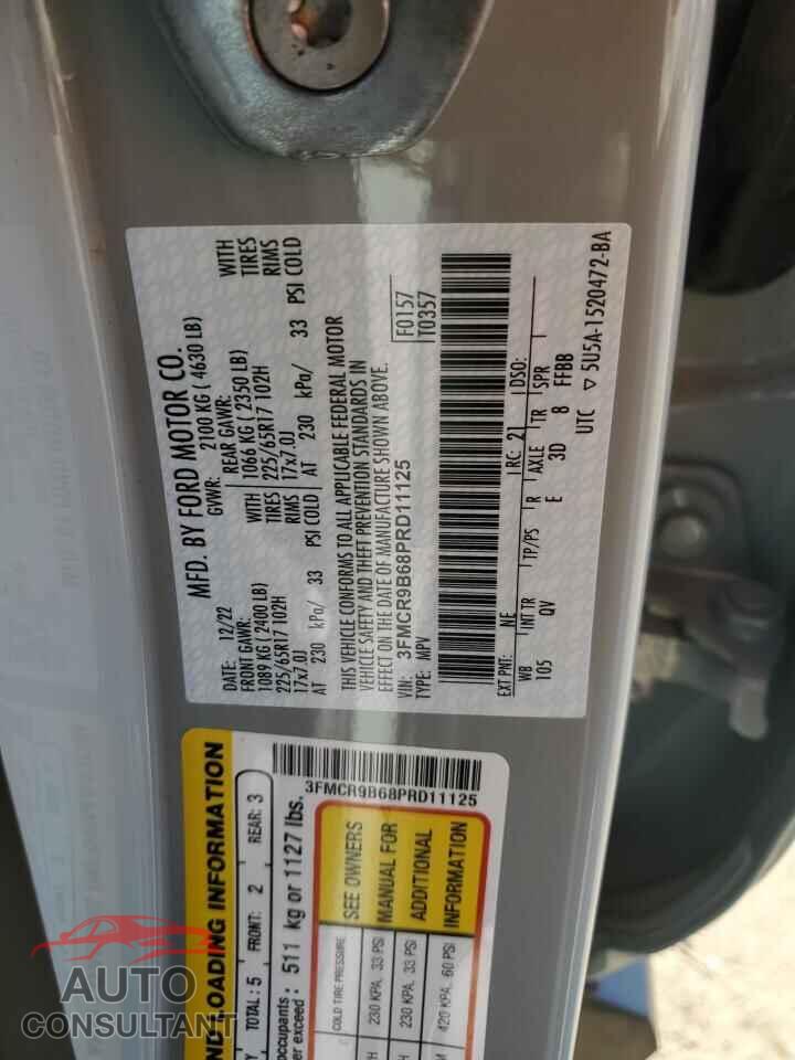 FORD BRONCO 2023 - 3FMCR9B68PRD11125