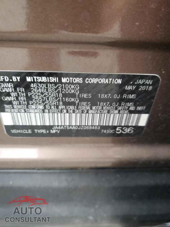 MITSUBISHI ECLIPSE 2018 - JA4AT5AA0JZ068483