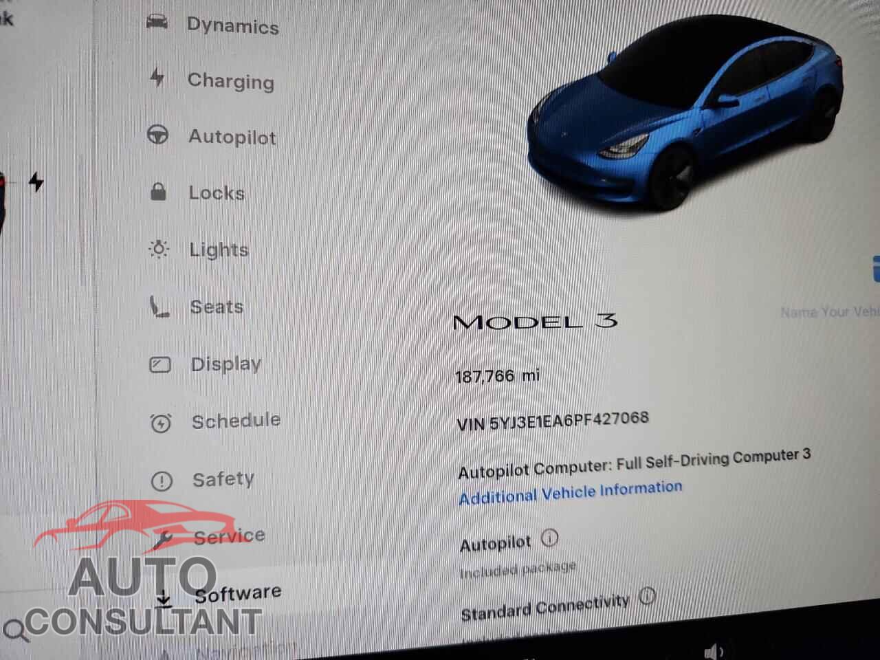 TESLA MODEL 3 2023 - 5YJ3E1EA6PF427068