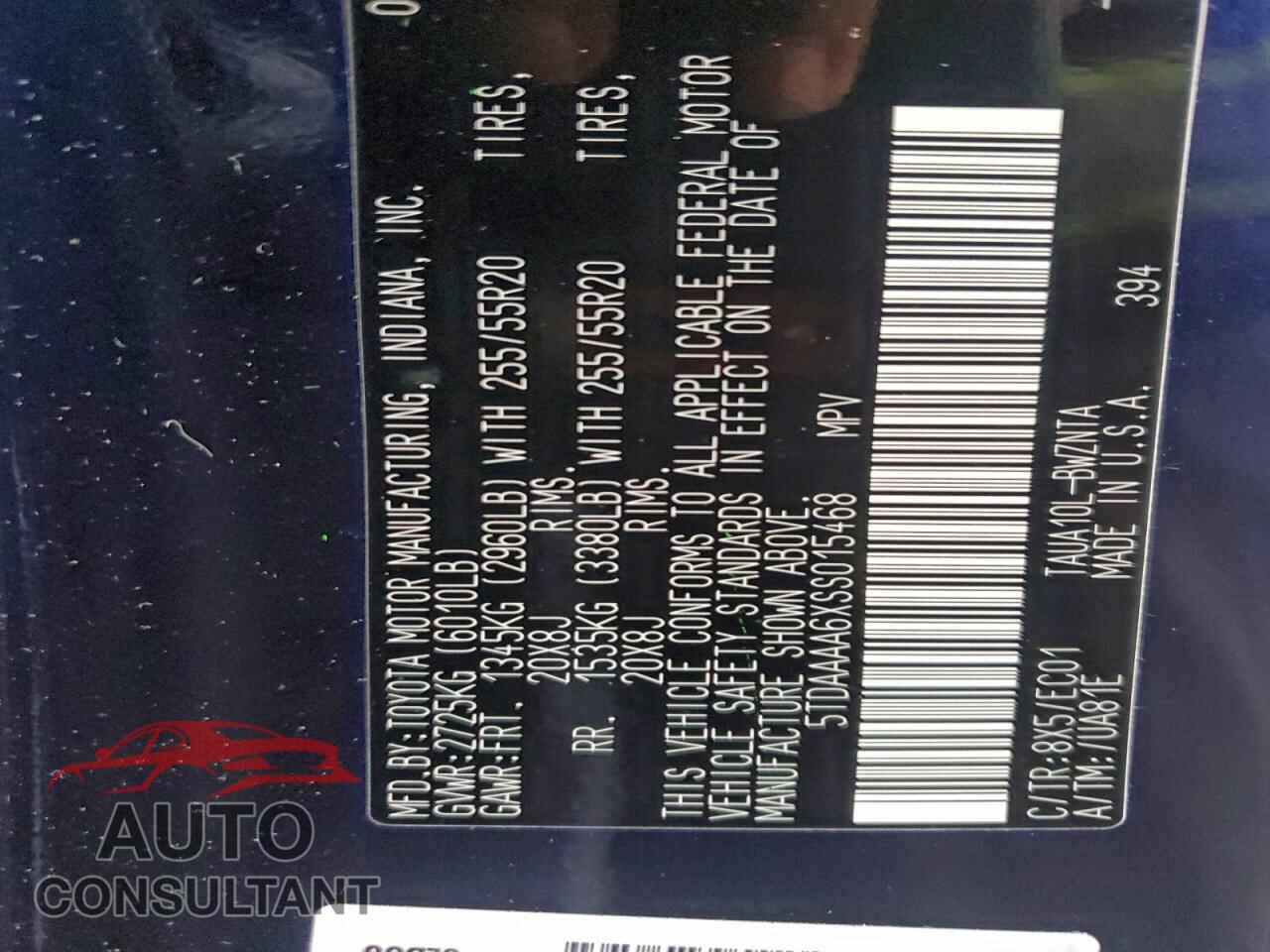 LEXUS TX 350 BAS 2025 - 5TDAAAA6XSS015468