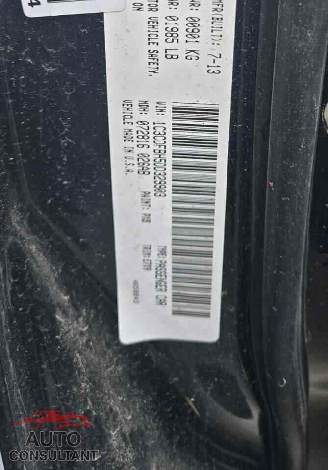 DODGE DART 2013 - 1C3CDFBH5DD329903