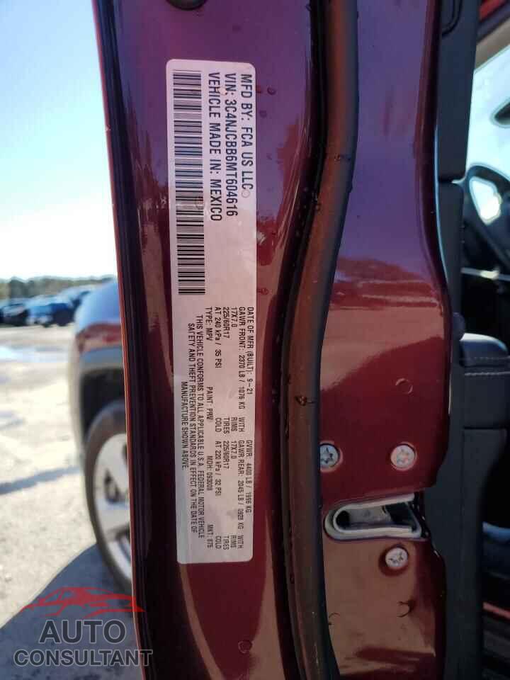 JEEP COMPASS 2021 - 3C4NJCBB6MT604616