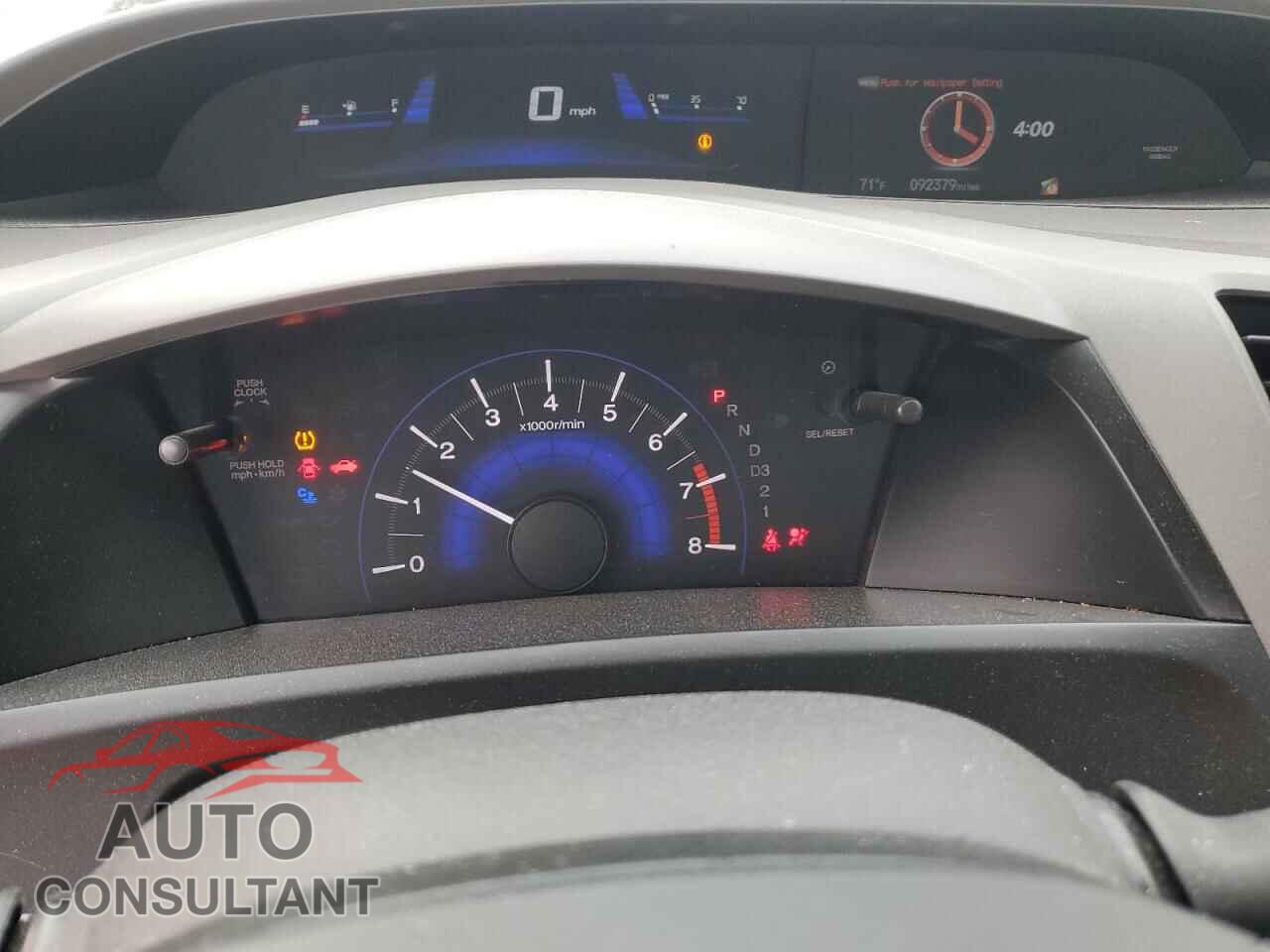 HONDA CIVIC 2012 - 19XFB2F82CE386350