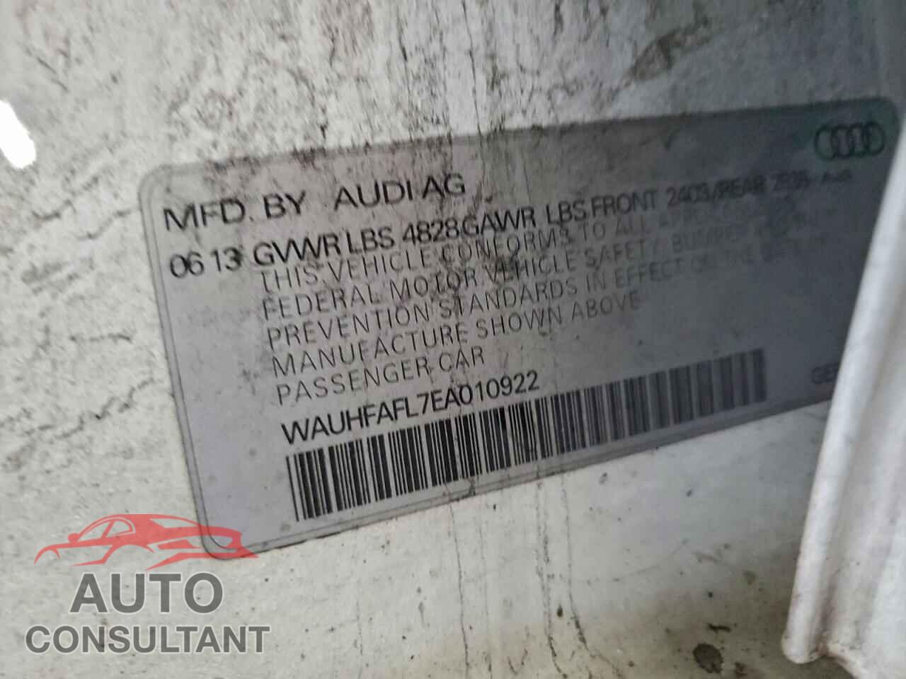 AUDI A4 2014 - WAUHFAFL7EA010922